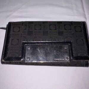 Karen Millen black monogram‎ wallet purse bag